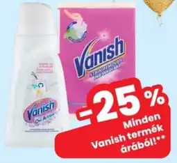 Interspar Vanish termék ajánlat