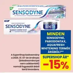 Interspar Sensodyne, Parodontax, Aquafresh whitening termék ajánlat