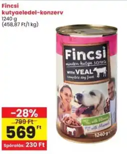 Interspar Fincsi kutyaeledel-konzerv ajánlat
