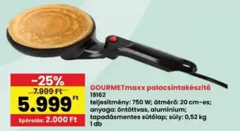 Interspar GOURMETmaxx palacsintakészítő ajánlat