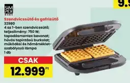 Interspar SIM PEX BASIC Szendvicssütő és gofrisütő ajánlat