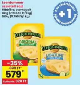 Interspar Leerdammer szeletelt sajt ajánlat