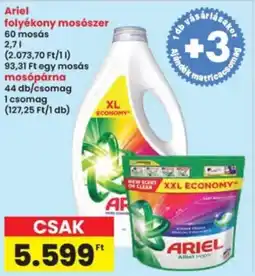 Interspar Ariel folyékony mosószer, mosópárna ajánlat