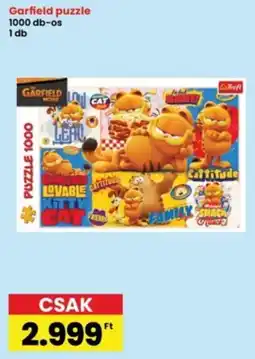 Interspar Garfield puzzle ajánlat