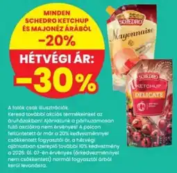 Interspar Schedro ketchup és majonéz ajánlat