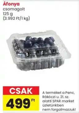 Spar Market Áfonya ajánlat