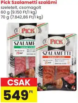 Spar Market Pick Szalametti szalámi ajánlat