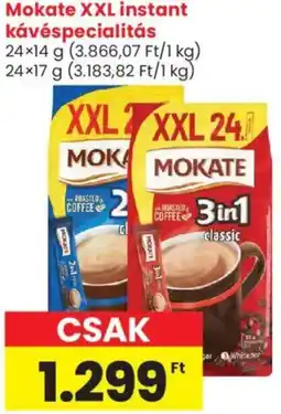 Spar Market Mokate XXL instant kávéspecialitás ajánlat