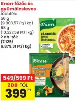 Spar Market Knorr főzős és agyümölcsleves ajánlat