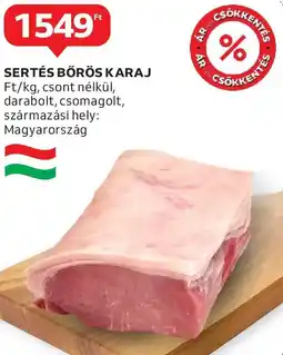 Auchan Sertés bőrös karaj ajánlat