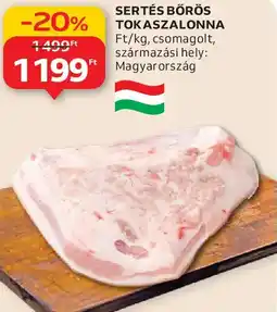 Auchan Sertés bőrös tokaszalonna ajánlat