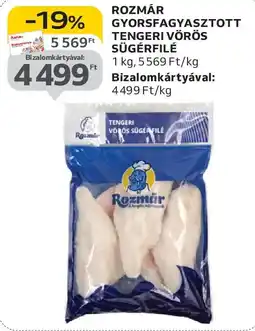 Auchan Rozmár gyorsfagyasztott tengeri vörös sügérfilé ajánlat