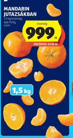 ALDI MANDARIN JUTAZSÁKBAN ajánlat