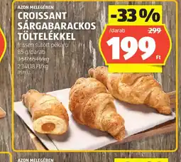 ALDI CROISSANT SÁRGABARACKOS TÖLTELÉKKEL ajánlat