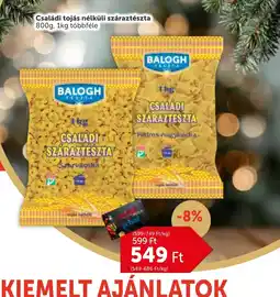 PRIVÁT BALOGH CSALÁDI SZÁRAZTÉSZTA ajánlat