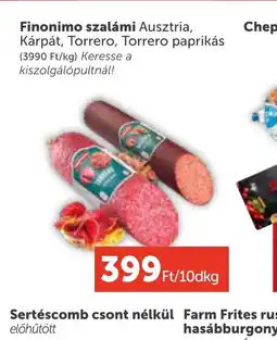 PRIVÁT Finonimo szalámi ajánlat