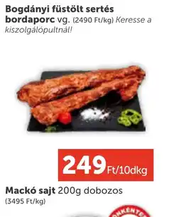 PRIVÁT Bogdányi füstölt sertés bordaporc ajánlat