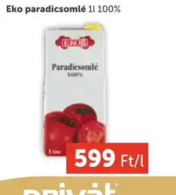 PRIVÁT Eko paradicsomlé ajánlat
