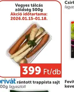 PRIVÁT Vegyes tálcás zöldség ajánlat