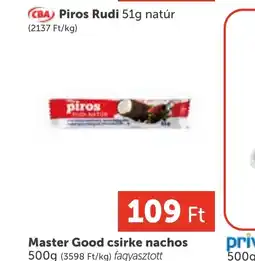 PRIVÁT CBA Piros Rudi ajánlat