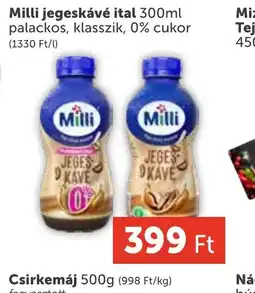 PRIVÁT Milli jegeskávé ital ajánlat