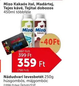 PRIVÁT Mizo Kakas ital, Madártej, Tejes kávé ajánlat