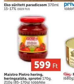 PRIVÁT Eko sűrített paradicsom ajánlat