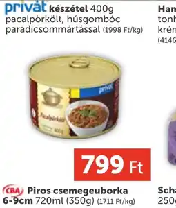 PRIVÁT privát készétel ajánlat