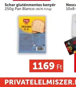 PRIVÁT Schar gluténmentes kenyér ajánlat