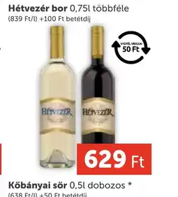 PRIVÁT Hétvezér bor ajánlat