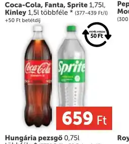 PRIVÁT Coca-Cola, Fanta, Sprite, Kinley ajánlat