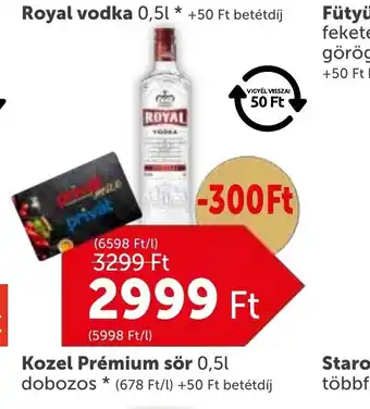 PRIVÁT Royal vodka ajánlat