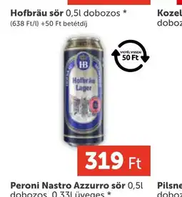 PRIVÁT Hofbräu sör ajánlat