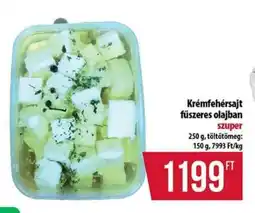 Coop Krémfehérsajt fűszeres olajban ajánlat