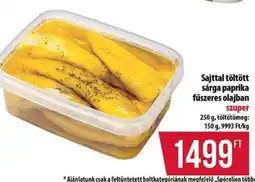 Coop Sajttal töltött sárga paprika fűszeres olajban ajánlat