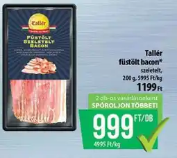 Coop Tallér füstölt bacon ajánlat