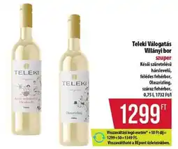 Coop Teleki Válogatás Villányi bor ajánlat