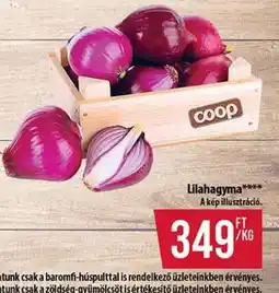 Coop Lilahagyma ajánlat