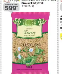 Auchan TELLER ÉTKEZÉSI LENCSE ajánlat