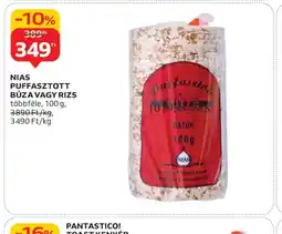 Auchan NIAS PUFFASZTOTT BÚZA VAGY RIZS ajánlat