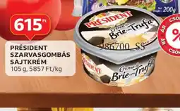 Auchan PRÉSIDENT SZARVASGOMBÁS SAJTKRÉM ajánlat