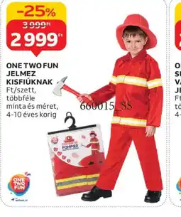 Auchan ONE TWO FUN JELMEZ KISFIÚKNAK ajánlat