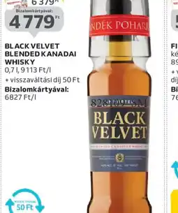 Auchan BLACK VELVET BLENDED KANADAI WHISKY ajánlat
