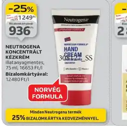 Auchan NEUTROGENA KONCENTRÁLT KÉZKRÉM ajánlat