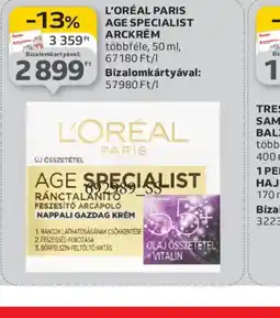Auchan L'ORÉAL PARIS AGE SPECIALIST ARCKRÉM ajánlat