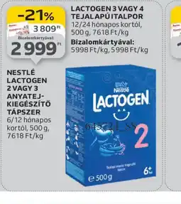 Auchan NESTLÉ LACTOGEN 2 TÁPSZER ajánlat