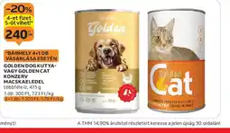 Auchan GOLDEN kutya- vagy macskaeledel ajánlat