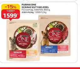 Auchan PURINA ONE SZÁRAZ KUTYAELEDEL ajánlat