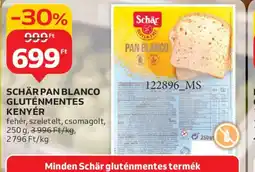 Auchan SCH 100+5 db/doboz,R PAN BLANCO GLUTÉNMENTES KENYÉR ajánlat