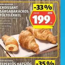 ALDI CROISSANT SÁRGABARACKOS TÖLTELÉKKEL ajánlat